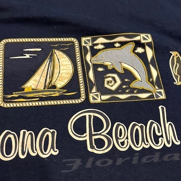 Vintage Daytona Beach USA Made Crewneck T-shirt Size Large - Picture 6 of 10